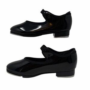 Capezio Black Patent Mary Jane Dance/Tap Shoes Girls Size 11